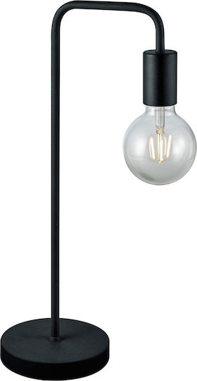 Trio Lighting Diallo Μεταλλικό Πορτατίφ για Ντουί E27 με Μαύρη Βάση
