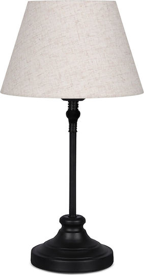 Megapap Grace Metal Table Lamp for Socket E27 with Black Shade and Base