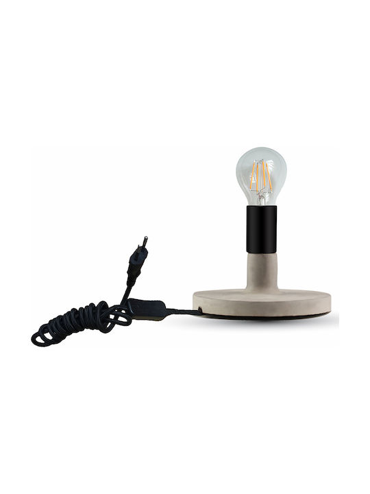V-TAC Concrete Vintage Table Lamp for Socket E27 with Gray Base