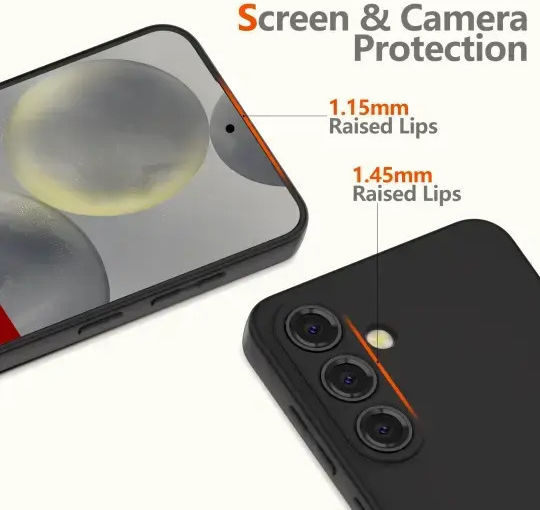 Tech-Protect Icon Rückseite Umschlag Silikon Schwarz (Galaxy A27 5G)