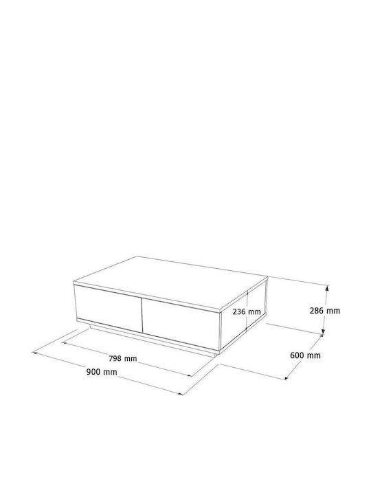 TV Stand White M180xD45xH45cm