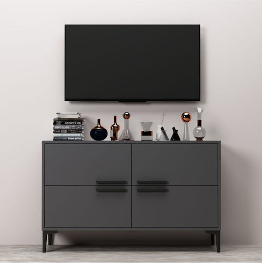 SteweHome TV-Ständer Grau M57.6xT30xH75cm