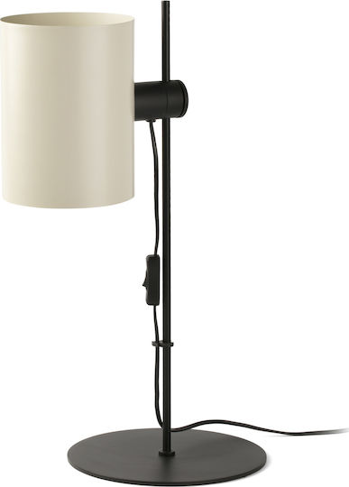 Faro Barcelona Guadalupe 20033 Metal Lampă de masă pentru Soclu E27 cu Abajur Alb și Bază Negru