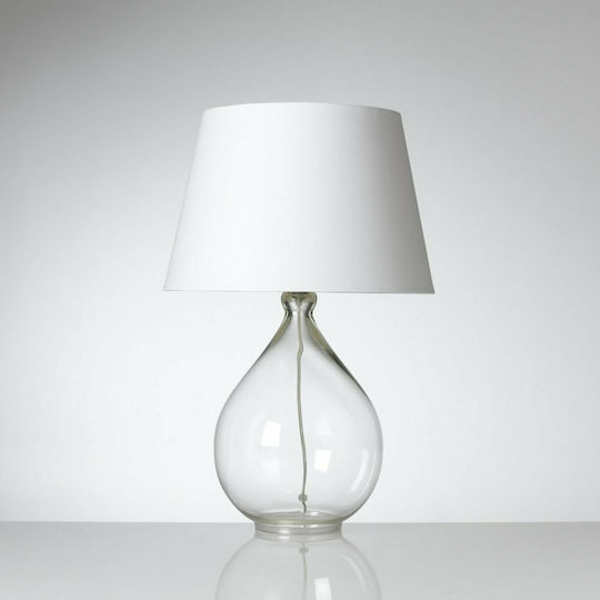 La Redoute Interieurs Izza Glas Tischlampe für Fassung E14 mit Weiß Schirm und Transparent Basis La Redoute Interieurs Izza Glas Tischlampe für Fassung E14 mit Weiß Schirm und Transparent Basis