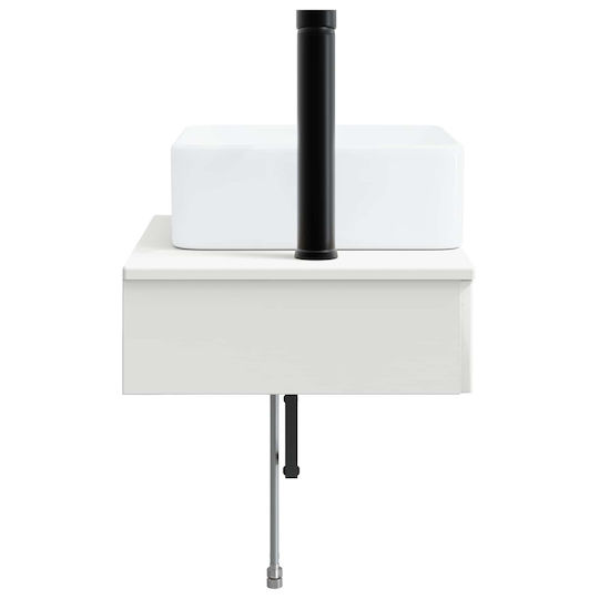 vidaXL Πάγκος με Νιπτήρα Μ50xΒ41xΥ39cm Λευκό