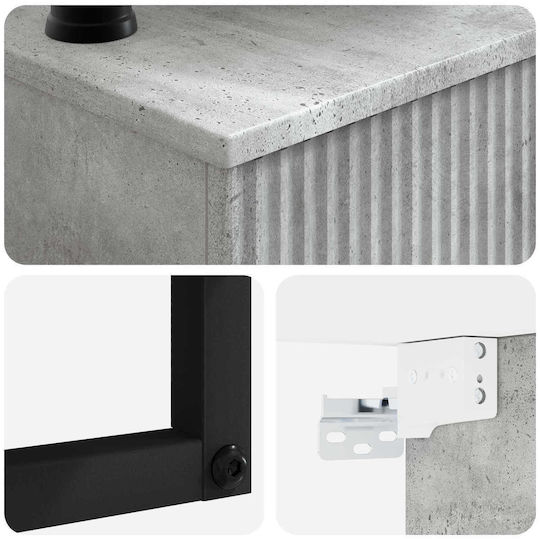 vidaXL Плот със Смесител 40x41x40.5 см Сив vidaXL Плот със Смесител 40x41x40.5 см Сив