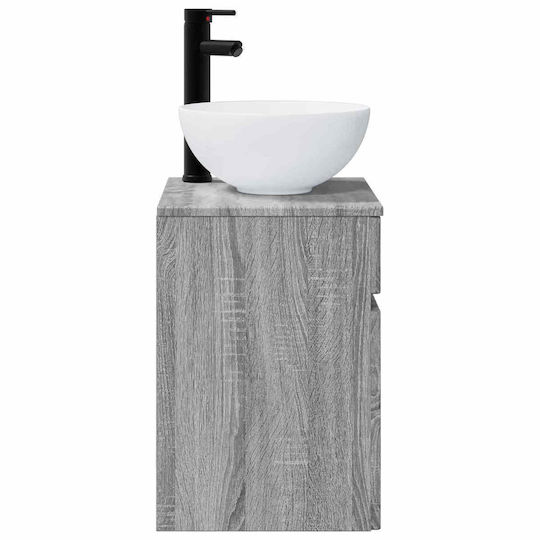 vidaXL Bathroom Vanity Unit with Sink W39xD41xH64.5cm Gray