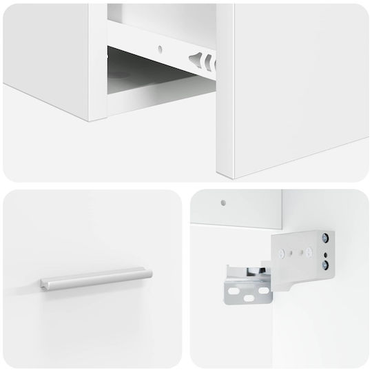 vidaXL Vanity Unit with Sink M49.5xD35xH63cm White