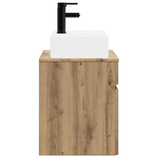 vidaXL Vanity Unit with Sink M39xD41xH62.5cm Brown