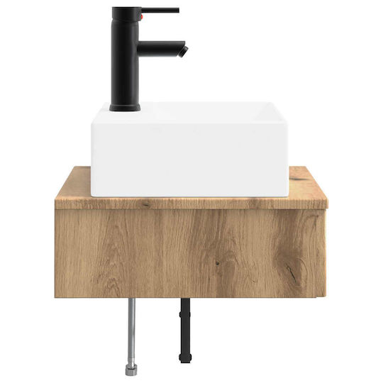 vidaXL Vanity Unit with Sink M40xL41xH39cm Brown