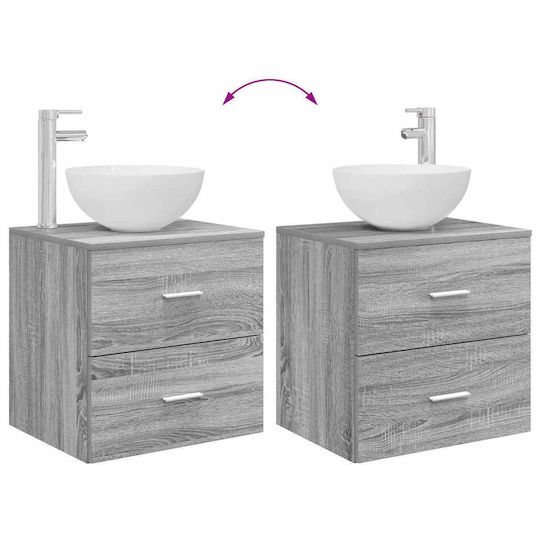 vidaXL Плот с Мивка М49.5xШ35xВ63см Сив