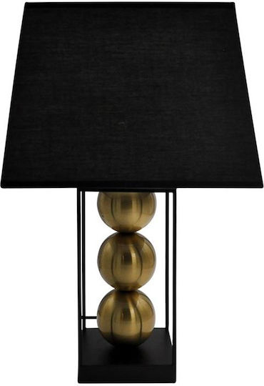 Fylliana 23139 Metal Table Lamp for Socket E27 with Black Shade and Base