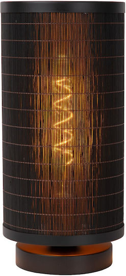Lucide Lightning Πορτατίφ για Ντουί E27 με Μαύρο Καπέλο και Βάση