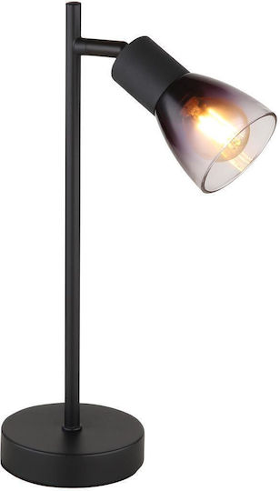 Globo Lighting Μεταλλικό Πορτατίφ για Ντουί E14 με Μαύρο Καπέλο και Βάση