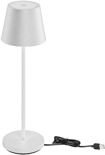 V-TAC Metal Lampă de masă LED cu Abajur Alb și Bază