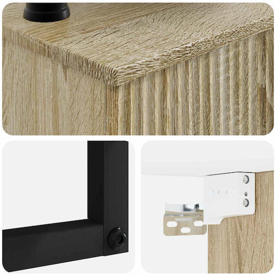 vidaXL Badezimmer Waschtisch-Einheit M50xB41xH39cm Braun