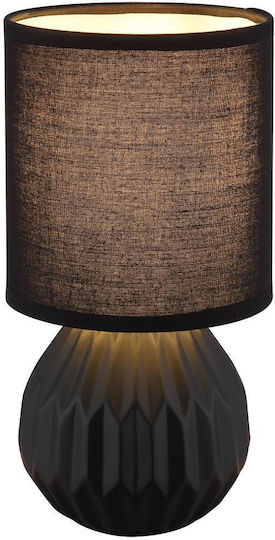 Globo Lighting Πλαστικό Πορτατίφ για Ντουί E14 με Μαύρο Καπέλο και Βάση
