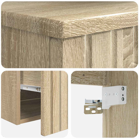 vidaXL Vanity Unit with Sink M39xD35xH63cm Brown