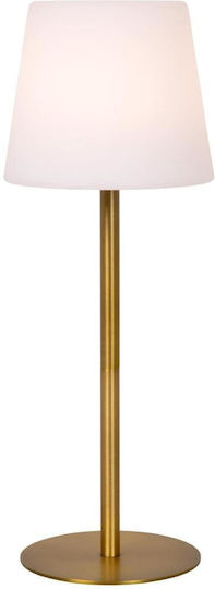 Lucide Lightning Tyon Πορτατίφ LED με Χρυσό Καπέλο και Βάση