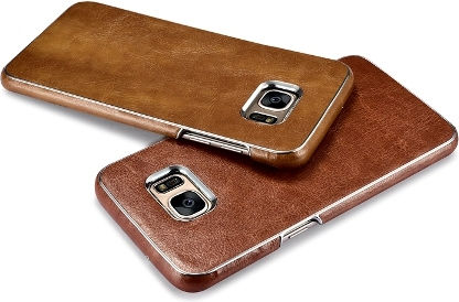 Xoomz Xoomz Back Cover Δερματίνης Μαύρο (Galaxy S7 Edge)
