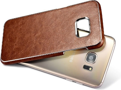 Xoomz Xoomz Back Cover Δερματίνης Μαύρο (Galaxy S7 Edge)