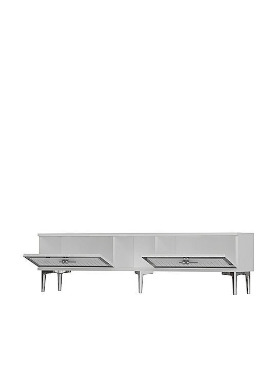 Έπιπλο Τηλεόρασης Λευκό Μ150xΠ30xΥ41cm