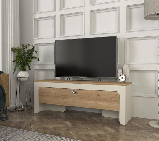 Έπιπλο TV Επιδαπέδιο Ανοιχτό Καφέ 130x35x46εκ. Έπιπλο TV Επιδαπέδιο Ανοιχτό Καφέ 130x35x46εκ.