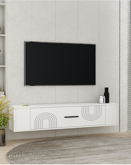 SteweHome TV-Ständer Wandmontage Mehrfarbig 120x26x33cm SteweHome TV-Ständer Wandmontage Mehrfarbig 120x26x33cm
