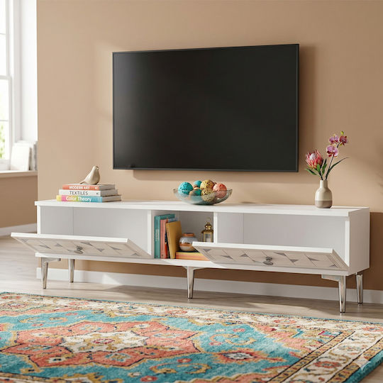 Έπιπλο TV Επιδαπέδιο Γκρι 150x30x41εκ.