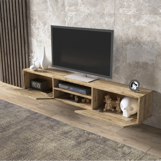 Έπιπλο TV Επιδαπέδιο Καφέ 180x30x30εκ.