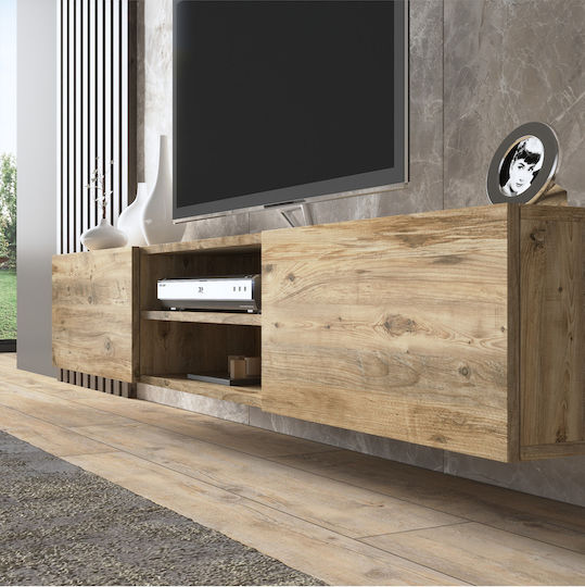 Brown TV Stand L180xD30xH30cm