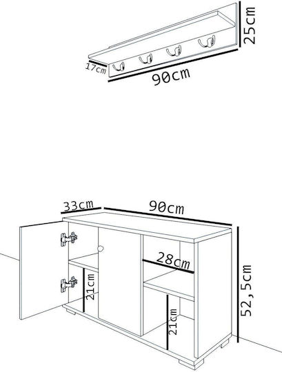 Έπιπλο TV Επιδαπέδιο Γκρι 90x51x51εκ. Έπιπλο TV Επιδαπέδιο Γκρι 90x51x51εκ.