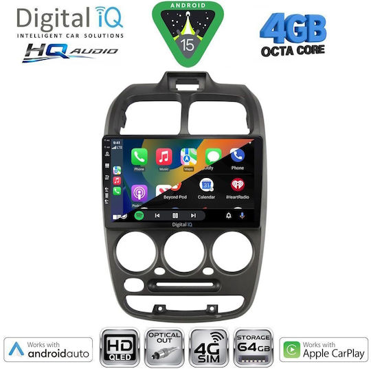 Digital IQ Car Audio System for Hyundai Accent 1999-2004 with Touch Screen 9" Bluetooth USB Wi-Fi GPS Apple CarPlay Android Auto