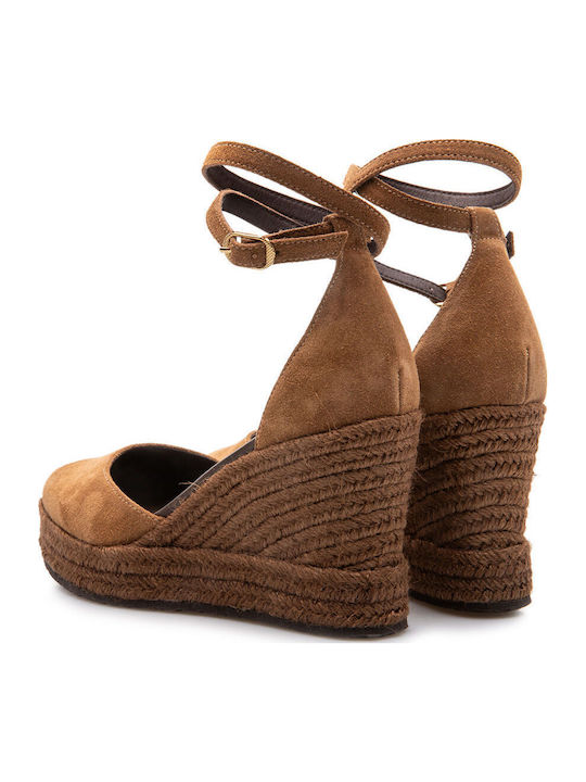 Women's Platform Espadrilles Brown