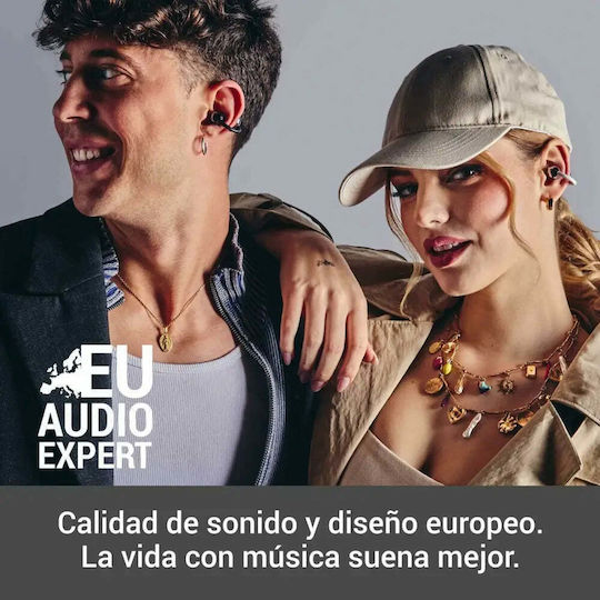 Energy Sistem ChicPods Open Ear Bluetooth Handsfree Earphones with Sweat Resistance and Charging Case Space