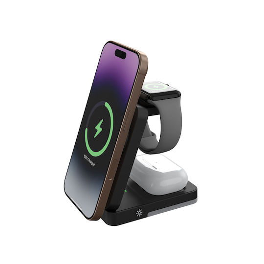 Mobile Origin Wireless Charger (Qi Pad) 15W Black (PW28)