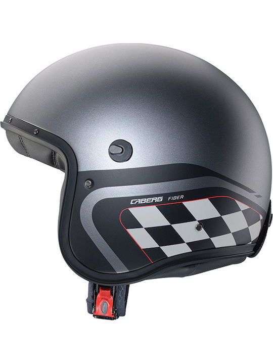 Caberg Freeride-X Daytona Matt Gun/Black/White Каска за Мотор Джет ECE 22.06