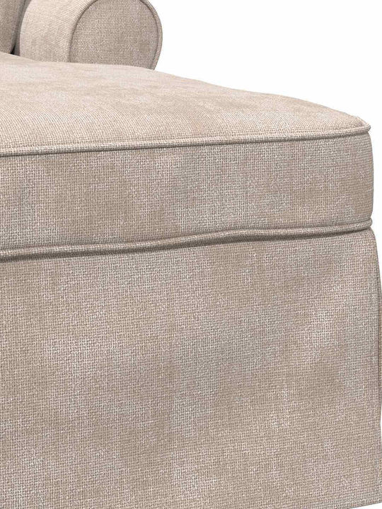 vidaXL Stoff Liegestuhl Beiges 157x91x91cm 42022955