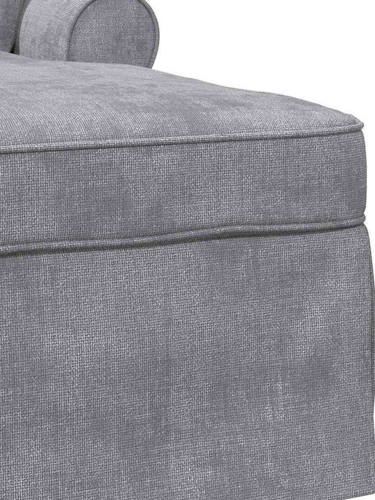 vidaXL Stoff Liegestuhl Grau 157x91x91cm