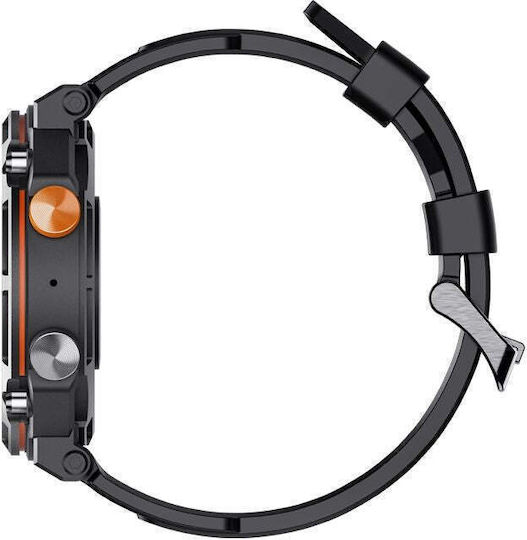 Veltori VT130-1 Smartwatch Mit Herzfrequenzsensoren Schwarz