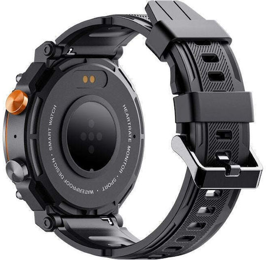 Veltori VT130-1 Smartwatch Mit Herzfrequenzsensoren Schwarz