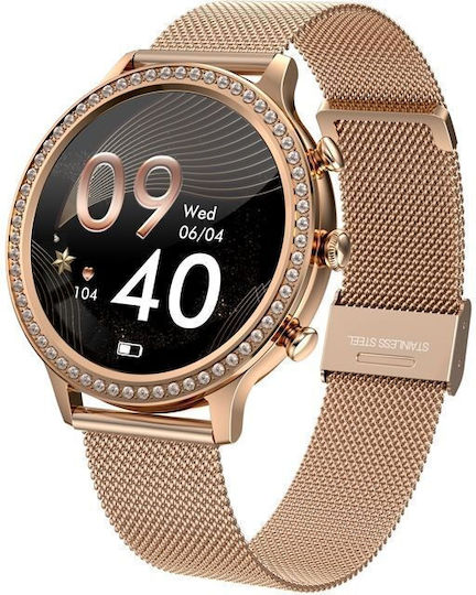 Veltori VT310-1 Smartwatch mit Herzfrequenzsensor (Gold)