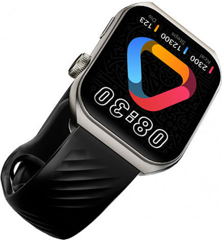 QCY GS S5 Aluminium 50mm Smartwatch with Heart Rate Monitor (Frost Gray)