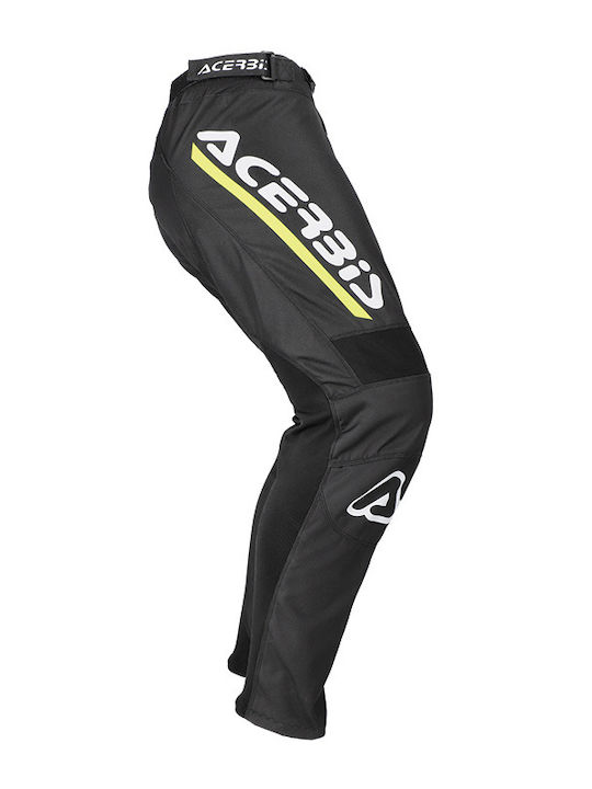 Acerbis Linear Subway Καλοκαιρινό Ανδρικό Παντελόνι Motocross Black/Yellow