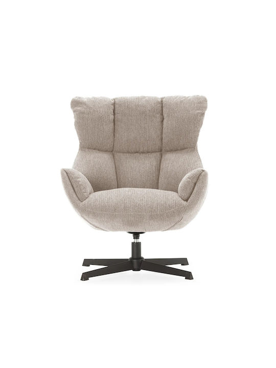 Odette Drehbarer Sessel Ecru 81x73x89cm