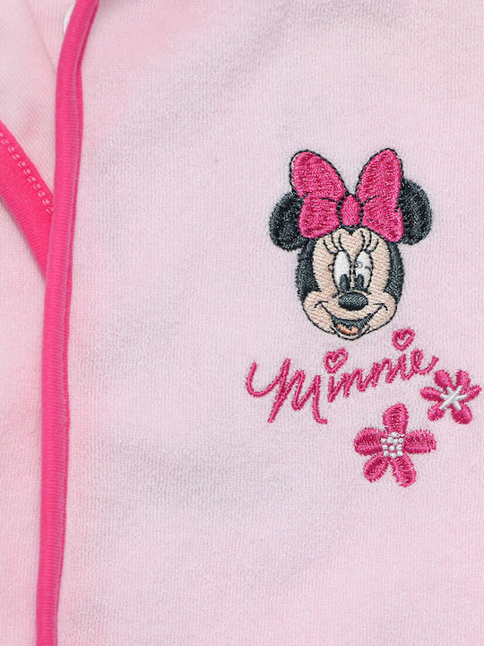 Disney Βρεφικό Μπουρνούζι με Κουκούλα Minnie Mouse "sweet Pink" Ροζ