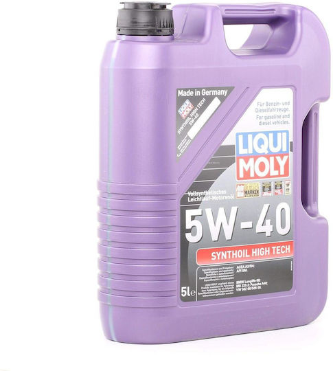 Liqui Moly Synthoil High Tech Συνθετικό Λάδι Αυτοκινήτου 5W-40 5lt