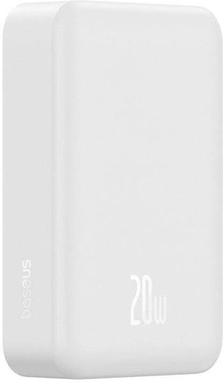 Baseus EnerFill FM41 MagSafe Power Bank 20000mAh 20W cu Port USB-C Power Delivery Alb