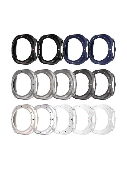 Samsung Galaxy Watch Ultra Ultra 2025 Xdfind Scale Frame Pc Hollow Watch Cover Midnight Blue + Orange Xdfind