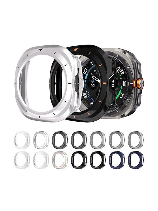 Samsung Galaxy Watch Ultra Ultra 2025 Xdfind Scale Frame Pc Hollow Watch Cover Titanium Grey + Orange Xdfind